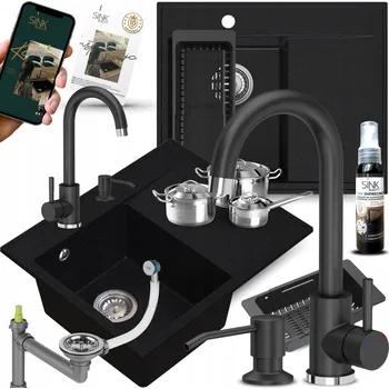 Granitový dřez Jednokomorový granitový dřez Sink Quality STILO