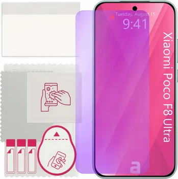 Pouzdro na mobilní telefon Hybridní Sklo Anti-Blue 9H na displej pro Xiaomi Poco F8 Ultra