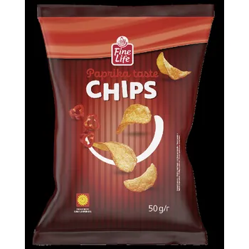 Chips Výhodná cena Chips paprika 50 g