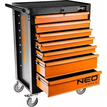 NEO TOOLS Dílenký vozík, 7 zásuvek + 206ks nářadí 84-222+G3 NEO TOOLS 84-222+G3