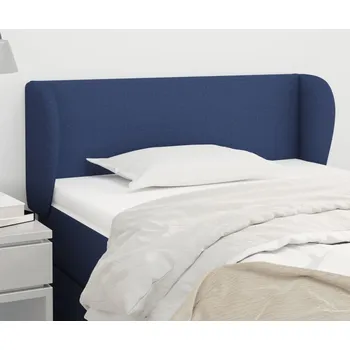 Čelo postele typu ušák modré 83x23x78/88 cm textil IM_3116844