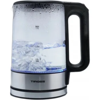 Rychlovarná konvice Rychlovarná konvice Tiross Rychlovarná konvice 2200 W 1,7 l průhledná