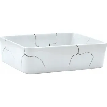 Umyvadlo Umyvadlo na desku asymetrické vidaXL bílé