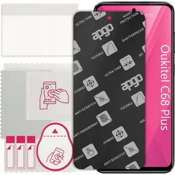 Pouzdro na mobilní telefon Sklo MATNÉ pro Oukitel C68 Plus, alternativa tvrzeného skla