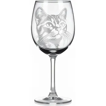 Sklenice Sklenice na víno s kočkou – motiv 74