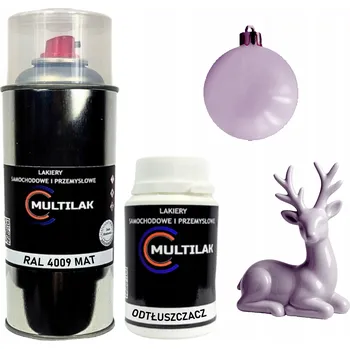 Barva ve spreji Matný lak ve spreji na figurky, skleněné a keramické ozdoby RAL 4009