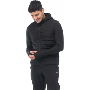 Moto oblečení Pánská bunda HI-TEC CORE HINO RYCHLESCHNOUCÍ OTVORY PRO PALCE černá lehká XXXL