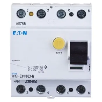 Proudový chránič Proudový chránič Eaton 230 V IP20 0 A