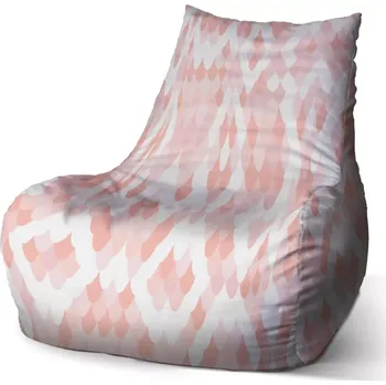 Sedací pytel Sablio Sedací vak Bean Růžové obloučky - 60 x 70 x 70 cm