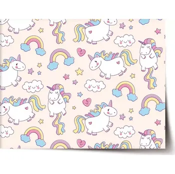 Plakát Sablio Plakát Jednorožci - 60x40 cm