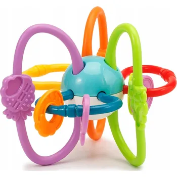 CHRASTÍTKO A KOUSÁTKO 2V1 SENZORICKÁ HRAČKA SPIRÁLA MĚKKÁ BAREVNÁ KOSMOS