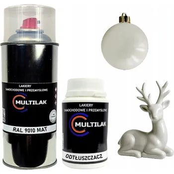 Barva ve spreji Matný lak ve spreji na figurky, skleněné a keramické ozdoby RAL 9010