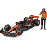 Bburago 1:24 formula 1 mclaren mcl38 2024 s figurkou pilota