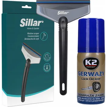 Autoškrabka Škrabka na okna Sillar SIL103 + Rozmrazovač zámků K2