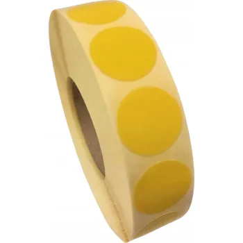Speciální papír Samolepicí etikety kolečka Žlutá fi20mm 2000ks
