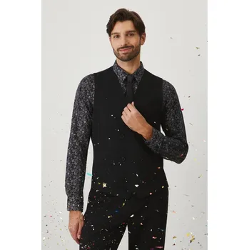 Pánská vesta Vesta Medicine pánská, černá barva RW24.KZMB12 99X, vel. XXL