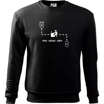 Chlapecké tričko Programátor mobil - Mikina Essential dětská - 146 cm/10 let ( Černá )