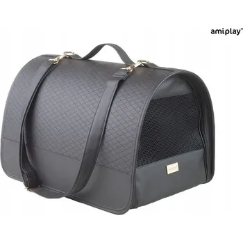 přepravka pro zvíře Amiplay Přepravka New York M 42x26x26cm Černý