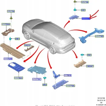 Posilovač řízení Kryt podvozku FORD FOCUS, 18-