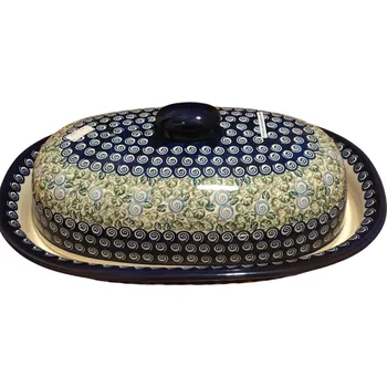 chlebník Chlebník 941 39,5 cm, keramika Bolesławiec, dekor 1073A/2