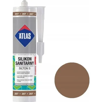 stavební silikon Sanitární silikon Atlas hnědý 280 ml