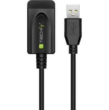 Datový kabel Aktivní prodlužovací USB 2.0 kabel Techly A-A M/F, 20 m