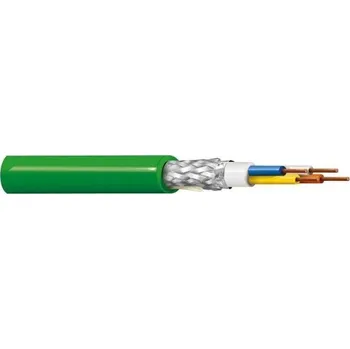 elektrický kabel PROFINET kabel 4x22AWG kat.5e PVC drát zelený BL-70006E.01B100 /100m