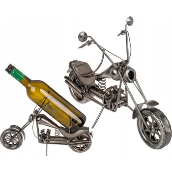 Stojan na víno Kovový stojan na víno - Motorka pro motorkáře