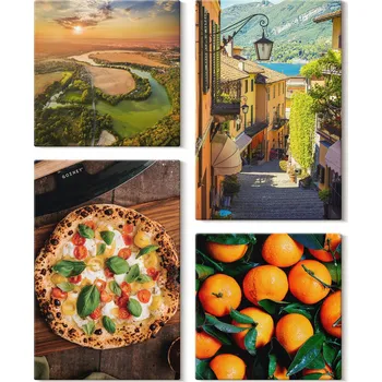 Obraz Galerie Obrazů na Plátně Kolekce na Zeď Italské Řeky Kopce Ulice