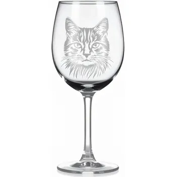 Sklenice Sklenice na víno s kočkou – motiv 166