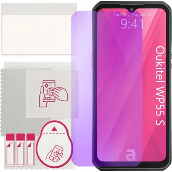 Pouzdro na mobilní telefon Hybridní Sklo Anti-Blue 9H na displej pro Oukitel WP55 S