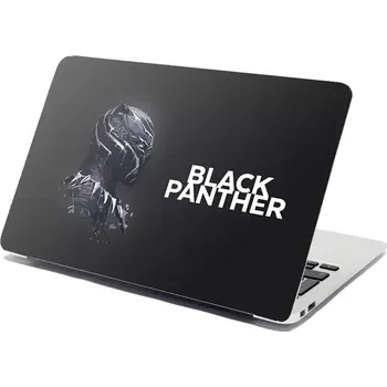 samolepka Sablio Samolepka na notebook BLACK PANTHER z profilu Černý - 29x20 cm