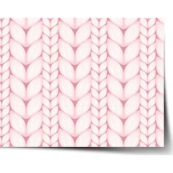 Plakát Sablio Plakát Starorůžové pletení - 60x40 cm