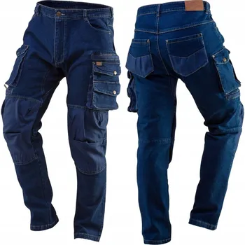 montérky Dlouhé pracovní kalhoty NEO TOOLS Denim vel. XXL