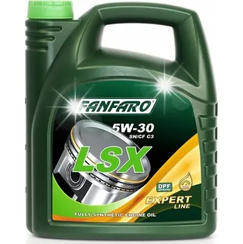 Motorový olej MOTOROVÝ OLEJ FANFARO SYNTETICKÝ 5W-30 LSX 5L SAE API ACEA