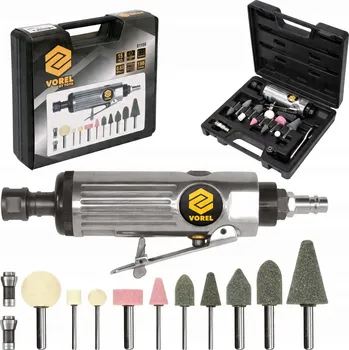 přímá bruska Pneumatická přímá bruska s příslušenstvím Vorel 81109