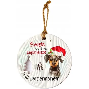 Přívěsek Keramický přívěsek CEZ-013 BN (Dobrman)