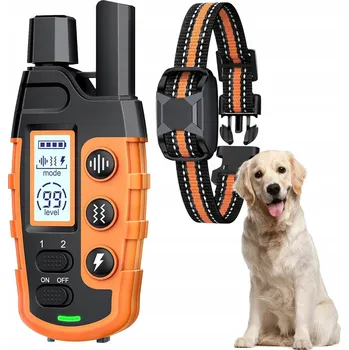 Obojek pro psa ELEKTRONICKÝ VÝCVIKOVÝ OBOJEK PRO PSA S LED, VODOTĚSNÝ, DOSAH 1000 M