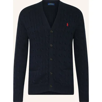 Pánský svetr Polo Ralph Lauren Pánský Pletený Kardigan, tmavě modrá, M