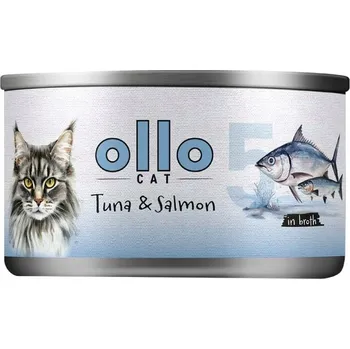 Krmivo pro kočku Ollo Cat č. 5 Tuňák a Losos – krmivo pro kočky