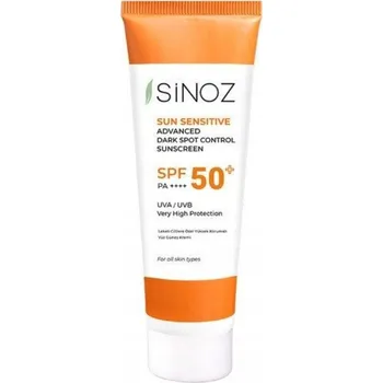 Přípravek na opalování Sinoz Sun Sensitive Advanced Krém na opalování proti pigmentovým skvrnám SPF 50+ UVA/UVB P++++, 50 ml