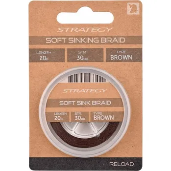 Šňůra návazcová tkanina Strategy Reload Soft Sinking Braid 20 m 30 lb Zelená