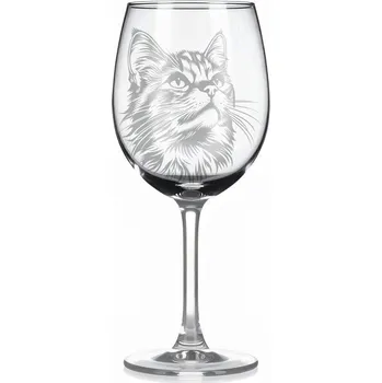 Sklenice Sklenice na víno s kočkou – motiv 85