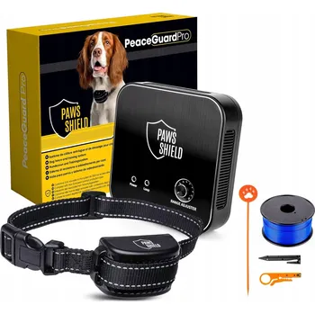 Obojek pro psa Obojek proti útěku pro psy + elektrický ohradník Paws Shield