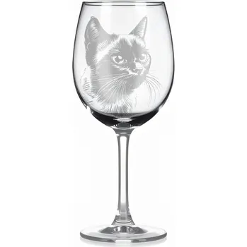Sklenice Sklenice na víno s kočkou – motiv 70