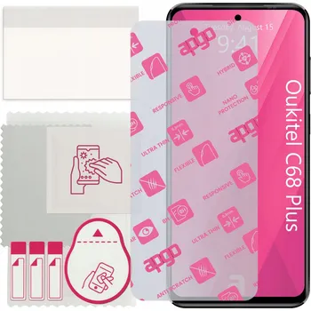 Pouzdro na mobilní telefon Sklo pro Oukitel C68 Plus, alternativa tvrzeného skla, flexibilní