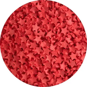 Cukrové hvězdičky červené (50 g) ▹