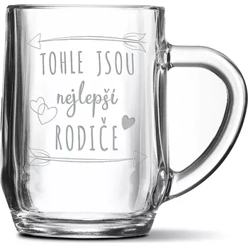 Sklenice Sablio Půllitr Tohle jsou nejlepší rodiče: 0,5