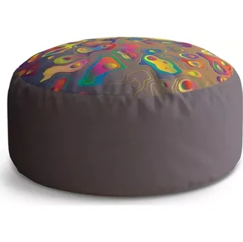 Taburet Sablio Taburet Circle Barevné skvrny: 38x48 cm