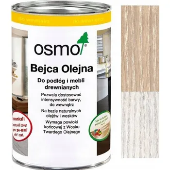 Olej na dřevo Olejová lazura bílá OSMO 2,5L 3501
